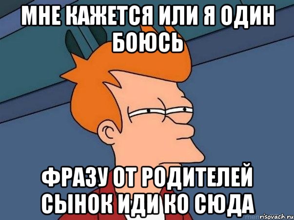 мне кажется или я один боюсь фразу от родителей сынок иди ко сюда, Мем  Фрай (мне кажется или)