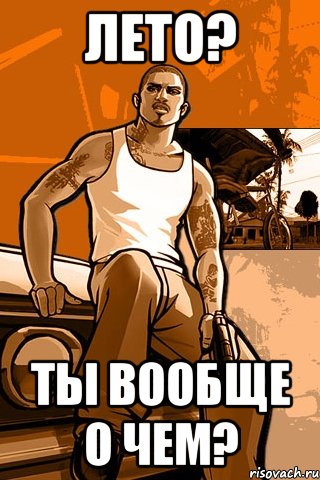 лето? ты вообще о чем?, Мем GTA