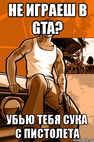 не играеш в gta? убью тебя сука с пистолета