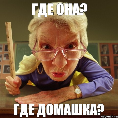 Где домашка? Где она?