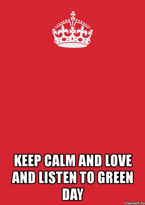  keep calm and love and listen to green day, Комикс Keep Calm 3