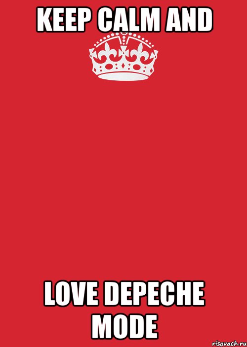 keep calm and love depeche mode, Комикс Keep Calm 3