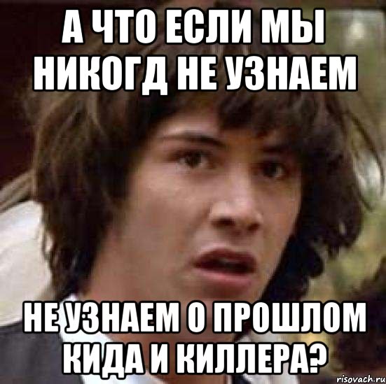 а что если мы никогд не узнаем не узнаем о прошлом кида и киллера?, Мем А что если (Киану Ривз)