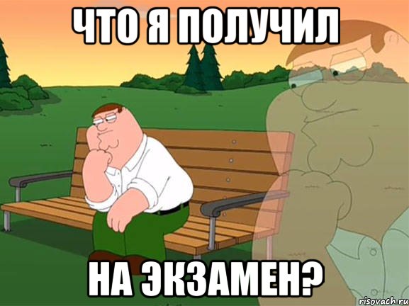 что я получил на экзамен?