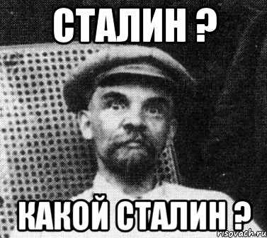 сталин ? какой сталин ?, Мем   Ленин удивлен