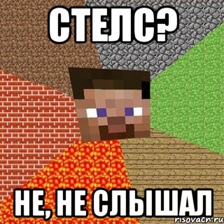 стелс? не, не слышал, Мем Миникрафтер