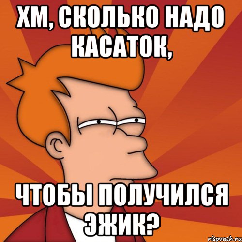 хм, сколько надо касаток, чтобы получился эжик?, Мем Мне кажется или (Фрай Футурама)