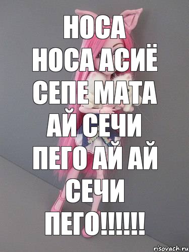 Носа носа асиё сепе мата ай сечи пего ай ай сечи пего!!!, Комикс монстер хай новая ученица