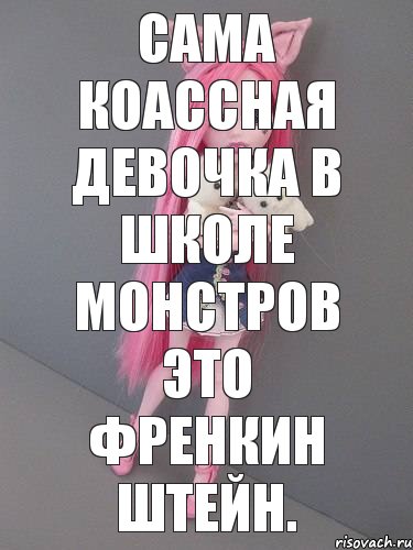 Сама коассная девочка в школе монстров это Френкин штейн., Комикс монстер хай новая ученица