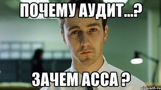 почему аудит...? зачем асса ?