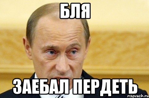 бля заебал пердеть, Мем путин