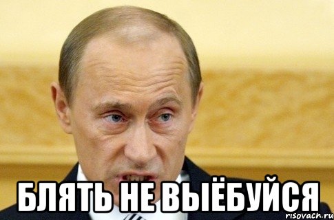  блять не выёбуйся, Мем путин