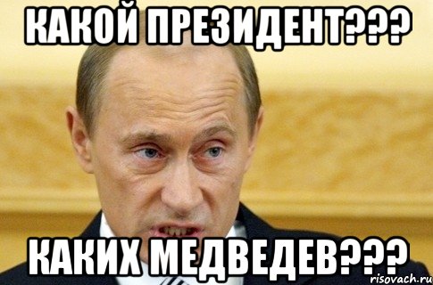 какой президент??? каких медведев???, Мем путин