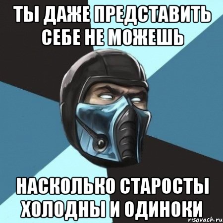 ты даже представить себе не можешь насколько старосты холодны и одиноки, Мем Саб-Зиро