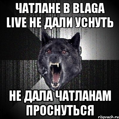 чатлане в blaga live не дали уснуть не дала чатланам проснуться, Мем Сумасшедший волк