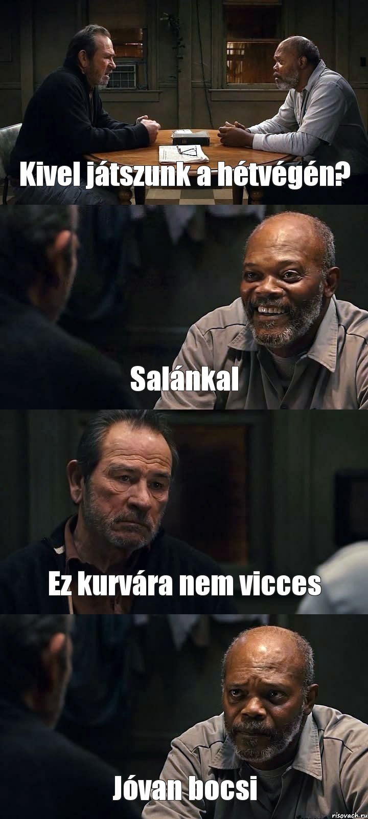 Kivel játszunk a hétvégén? Salánkal Ez kurvára nem vicces Jóvan bocsi, Комикс The Sunset Limited