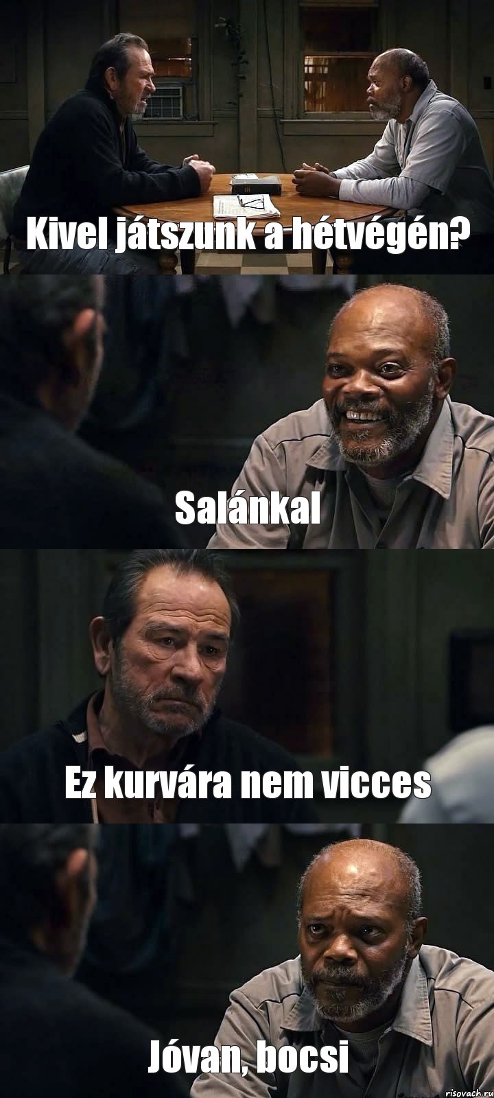 Kivel játszunk a hétvégén? Salánkal Ez kurvára nem vicces Jóvan, bocsi, Комикс The Sunset Limited