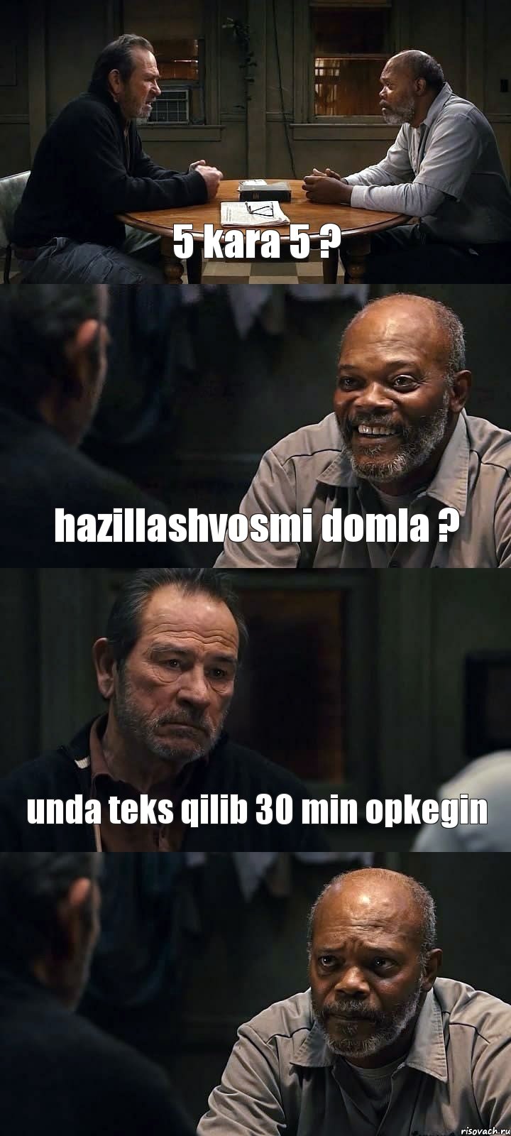 5 kara 5 ? hazillashvosmi domla ? unda teks qilib 30 min opkegin , Комикс The Sunset Limited