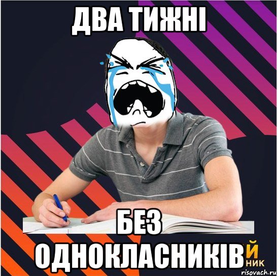 два тижні без однокласників, Мем Типовий одинадцятикласник