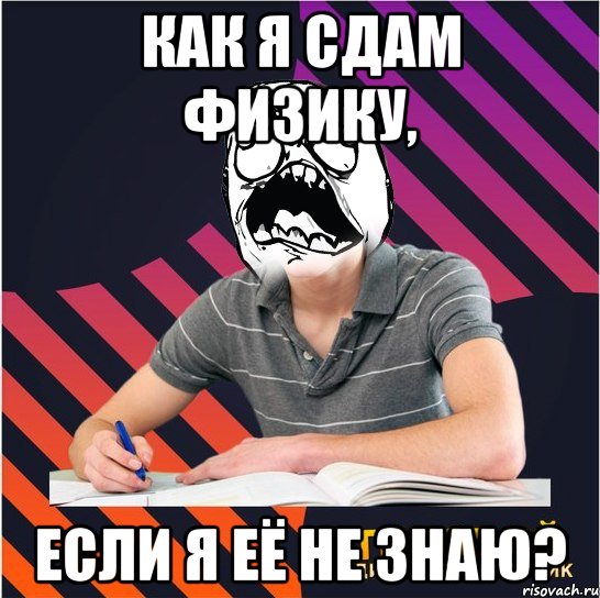 как я сдам физику, если я её не знаю?, Мем Типовий одинадцятикласник