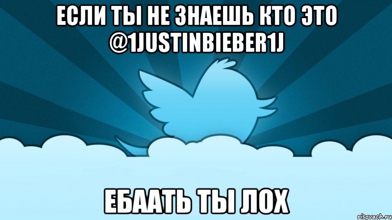 если ты не знаешь кто это @1justinbieber1j ебаать ты лох