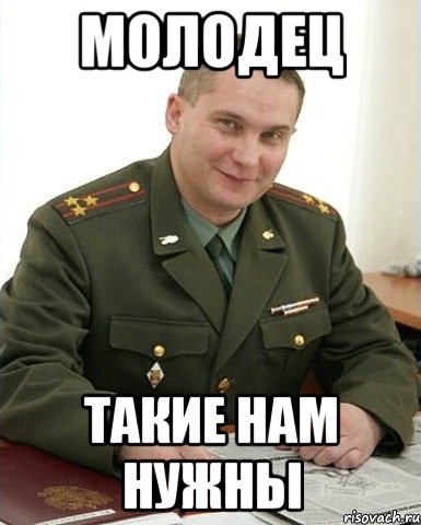 молодец такие нам нужны, Мем Военком (полковник)