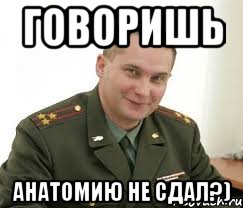 говоришь анатомию не сдал?), Мем Военком (полковник)