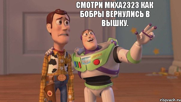 Смотри Миха2323 как бобры вернулись в вышку., Мем Они повсюду (История игрушек)