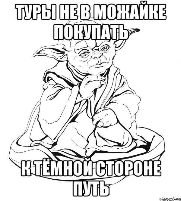 туры не в можайке покупать к тёмной стороне путь, Мем Мастер Йода