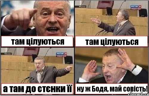 там цілуються там цілуються а там до стєнки її ну ж Бодя, май совість!, Комикс жиреновский