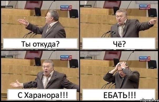 Ты откуда? Чё? С Харанора!!! ЕБАТЬ!!!, Комикс Жирик в шоке хватается за голову