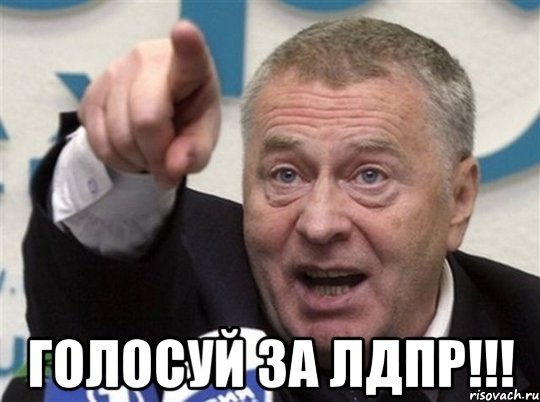  голосуй за лдпр!!!, Мем  Жириновский