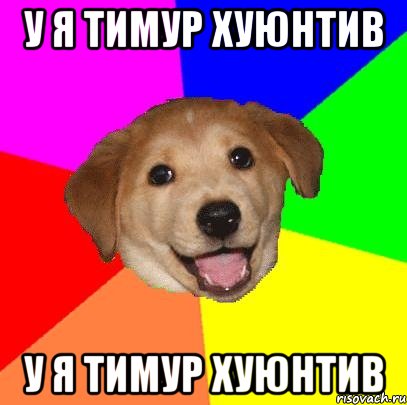 у я тимур хуюнтив у я тимур хуюнтив, Мем Advice Dog