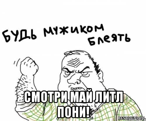  смотри май литл пони!, Мем блять