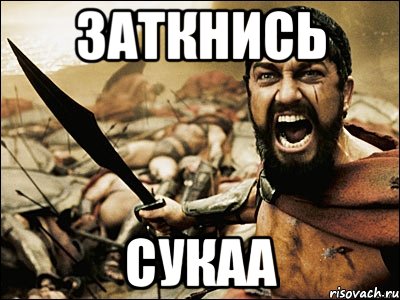 заткнись сукаа, Мем Это Спарта