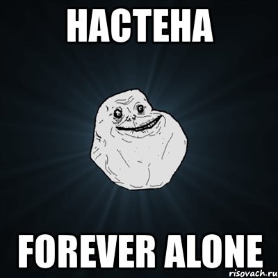 настена forever alone, Мем Forever Alone