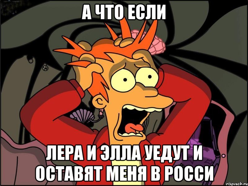 а что если лера и элла уедут и оставят меня в росси, Мем Фрай в панике