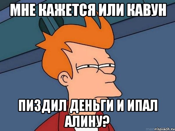 мне кажется или кавун пиздил деньги и ипал алину?, Мем  Фрай (мне кажется или)