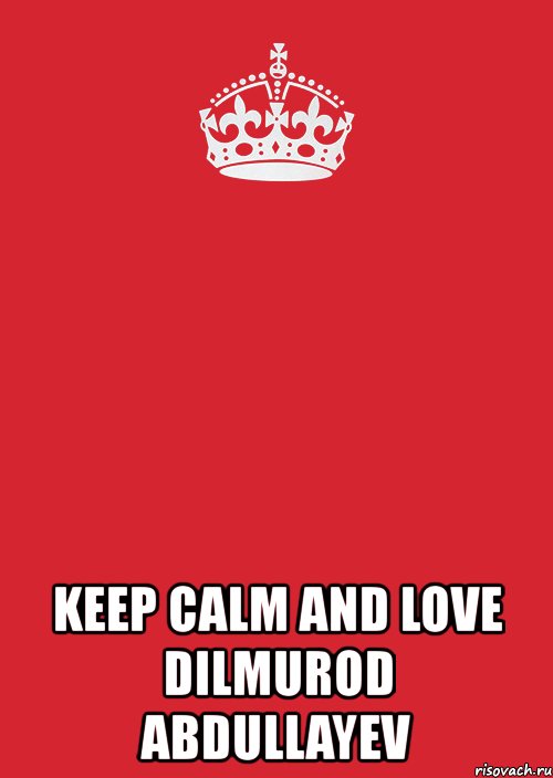  keep calm and love dilmurod abdullayev, Комикс Keep Calm 3