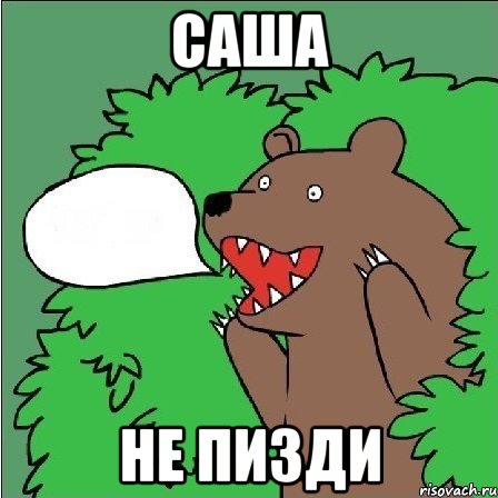 саша не пизди, Мем Медведь-шлюха