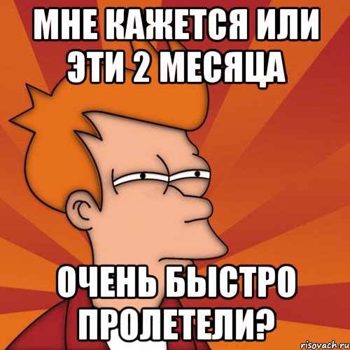 мне кажется или эти 2 месяца очень быстро пролетели?, Мем Мне кажется или (Фрай Футурама)