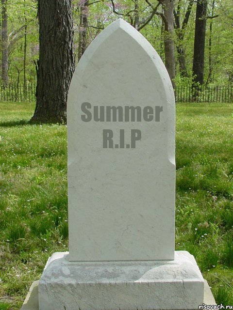 Summer R.I.P, Комикс  Надгробие