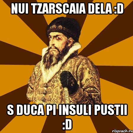 nui tzarscaia dela :d s duca pi insuli pustii :d, Мем Не царское это дело