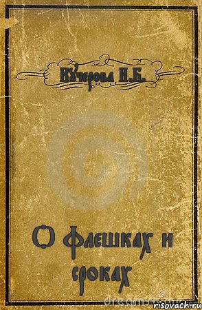 Кучерова И.Б. О флешках и сроках, Комикс обложка книги