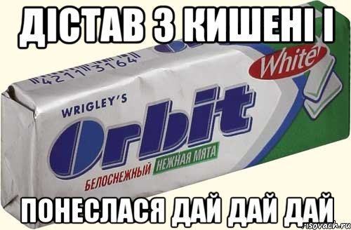 дістав з кишені і понеслася дай дай дай, Мем орбит