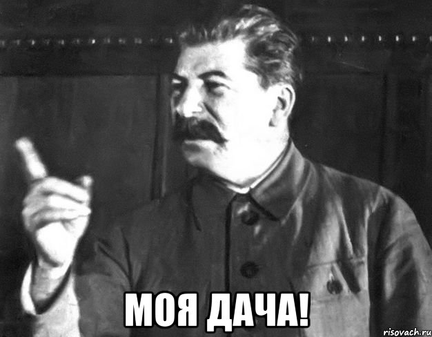  моя дача!, Мем  Сталин пригрозил пальцем