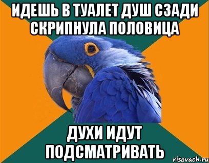 идешь в туалет душ сзади скрипнула половица духи идут подсматривать