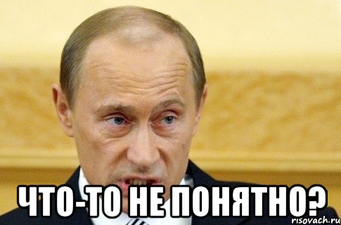  что-то не понятно?, Мем путин