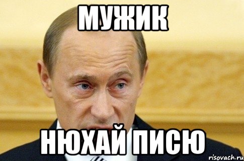 мужик нюхай писю, Мем путин