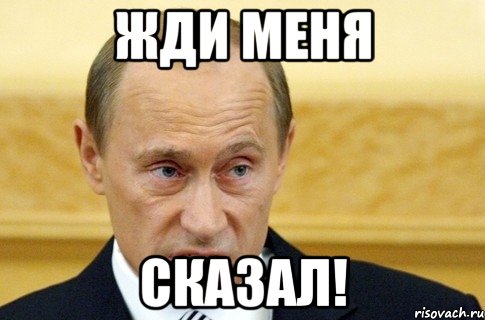 жди меня сказал!, Мем путин